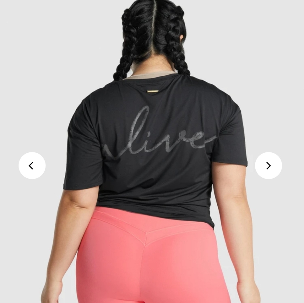 GYMSHARK X WHITNEY oversized tee